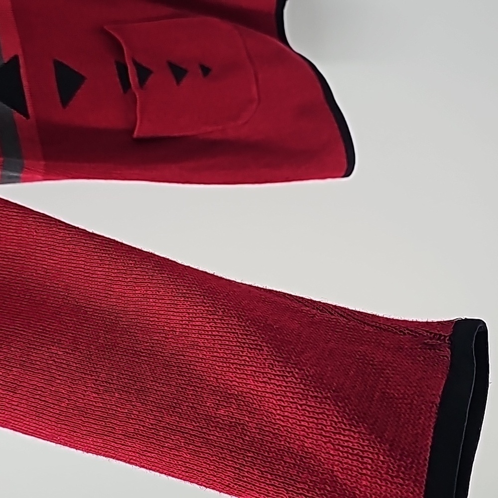 Woolrich Elegant Ruby Red Aztec Design Zip Front … - image 7